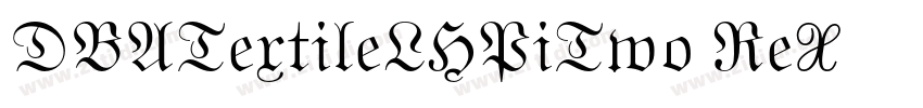 DBATextileLHPiTwo Re字体转换